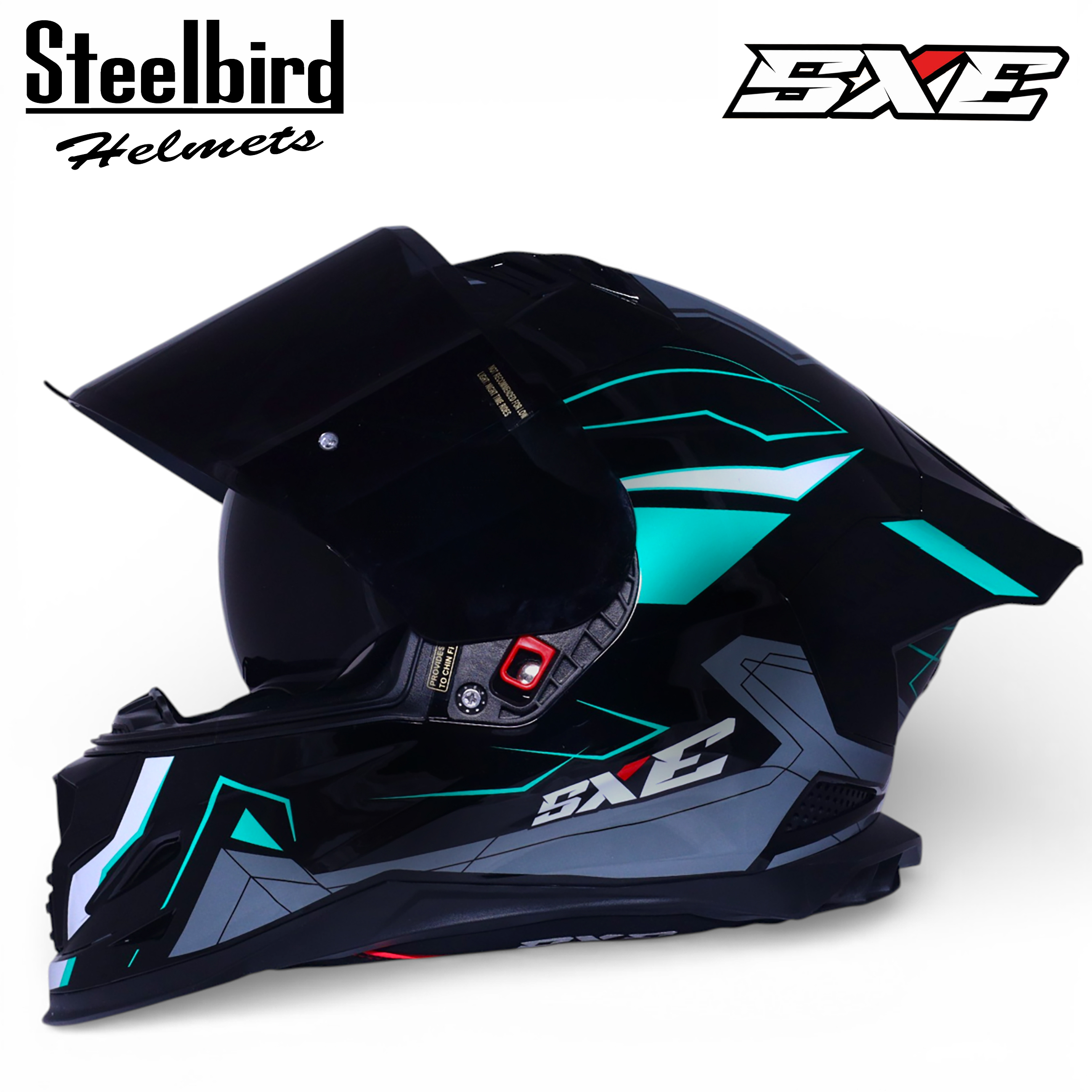 Steelbird SBH-61 SXE Race-X Helmet 600mm BLACK
